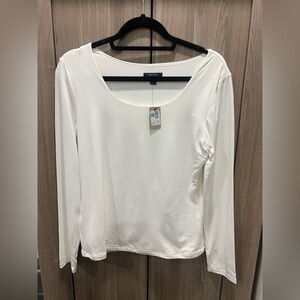 RW&CO. Cream Long Sleeve Top